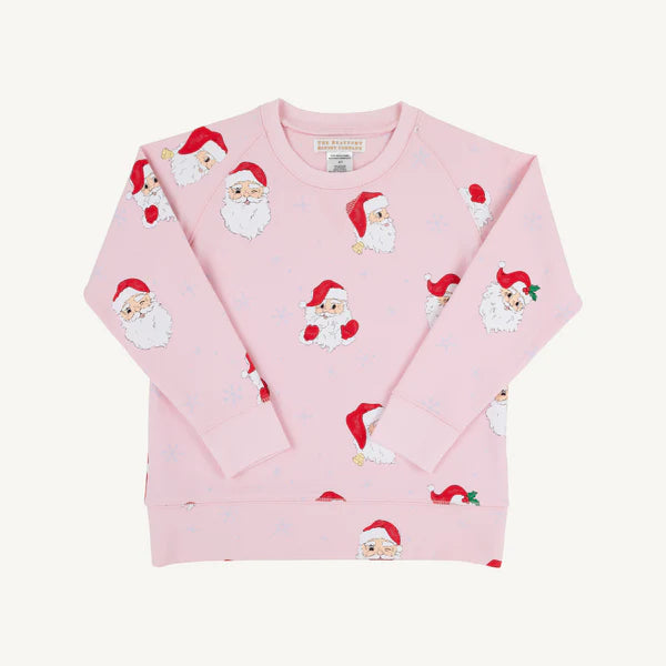 TBBC Cassidy Comfy Crewneck: Dear Santa (Palm Beach Pink)