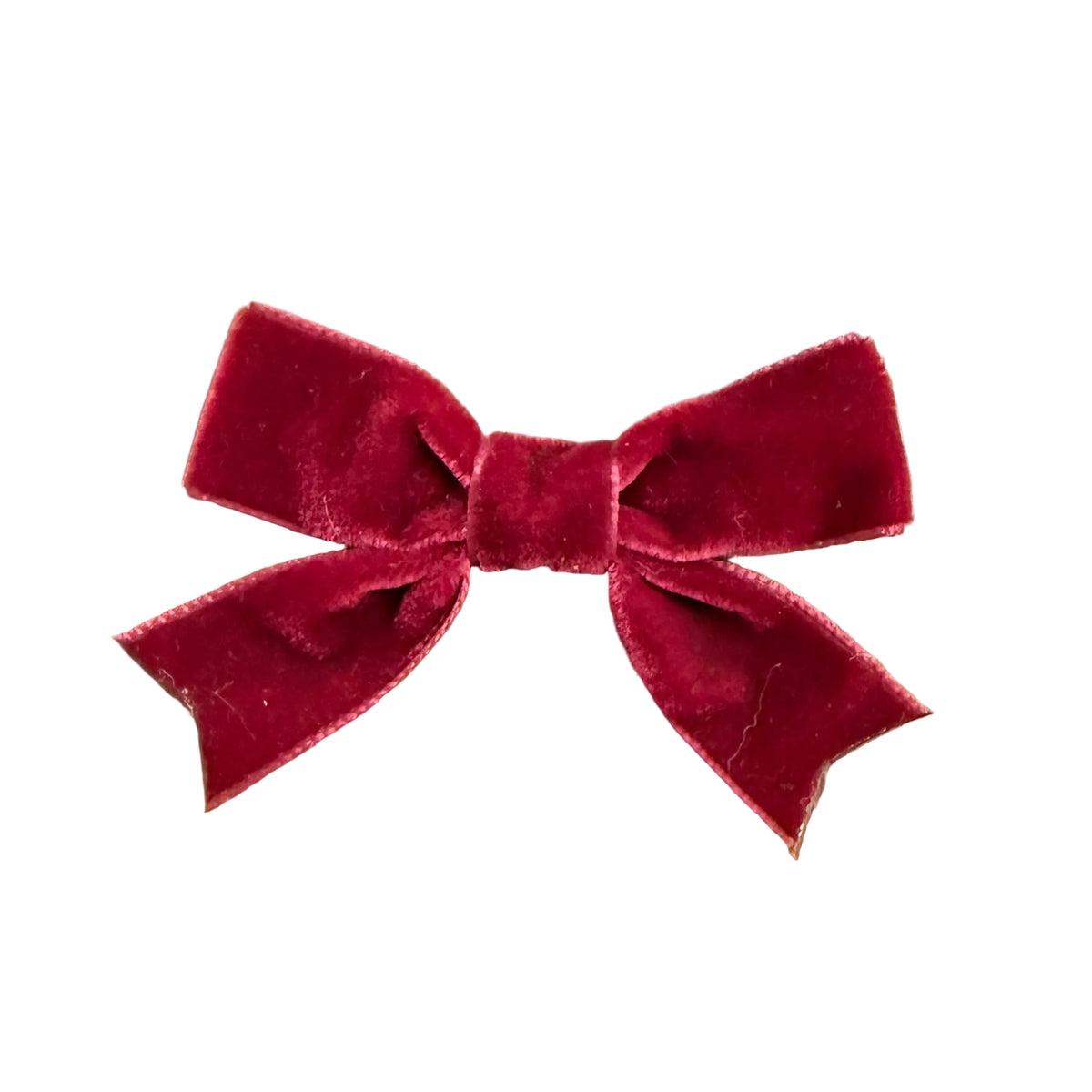 Mini Velvet Two-Loop Bow with Fancy Cut Tail: Whine