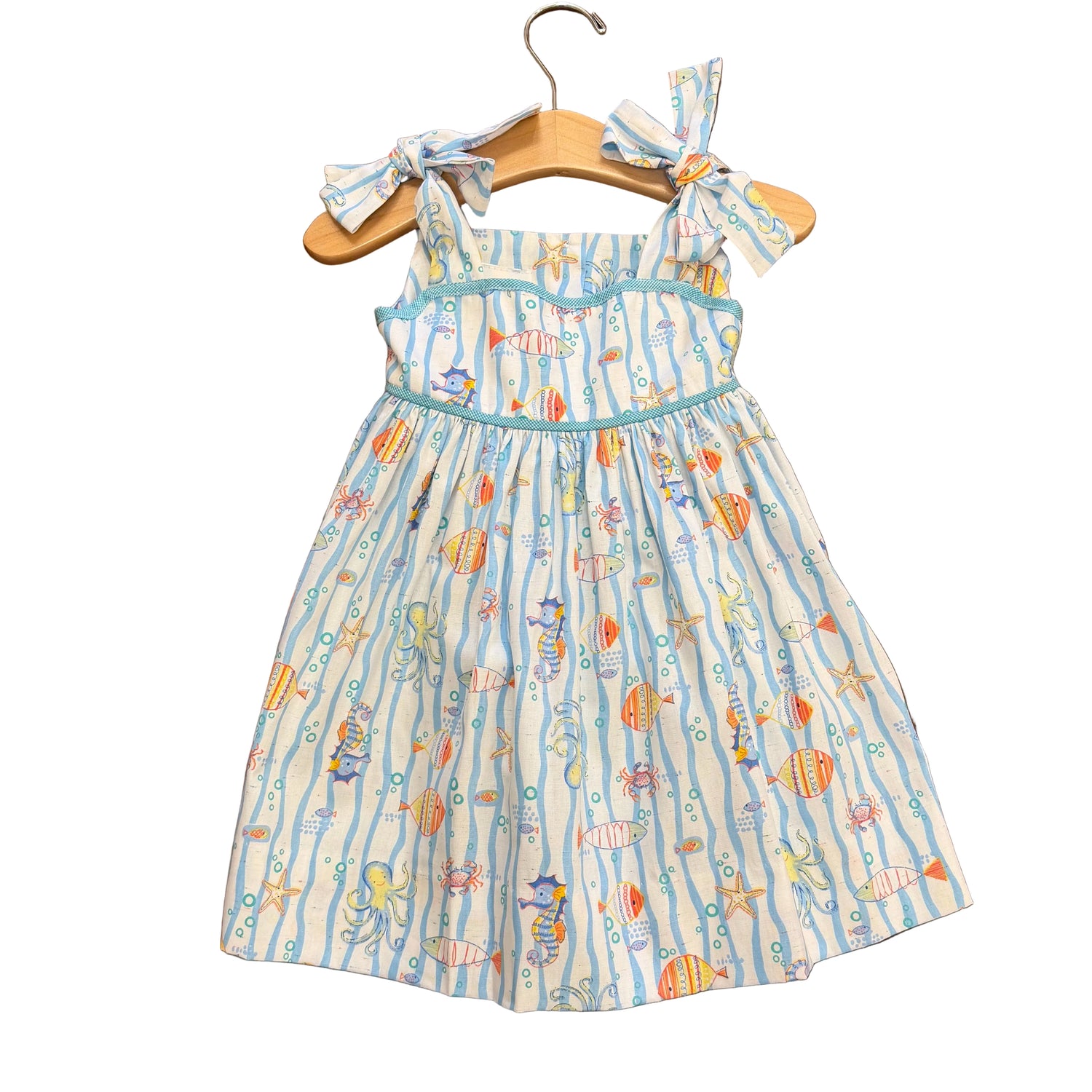 Julia Dress: Ocean Print