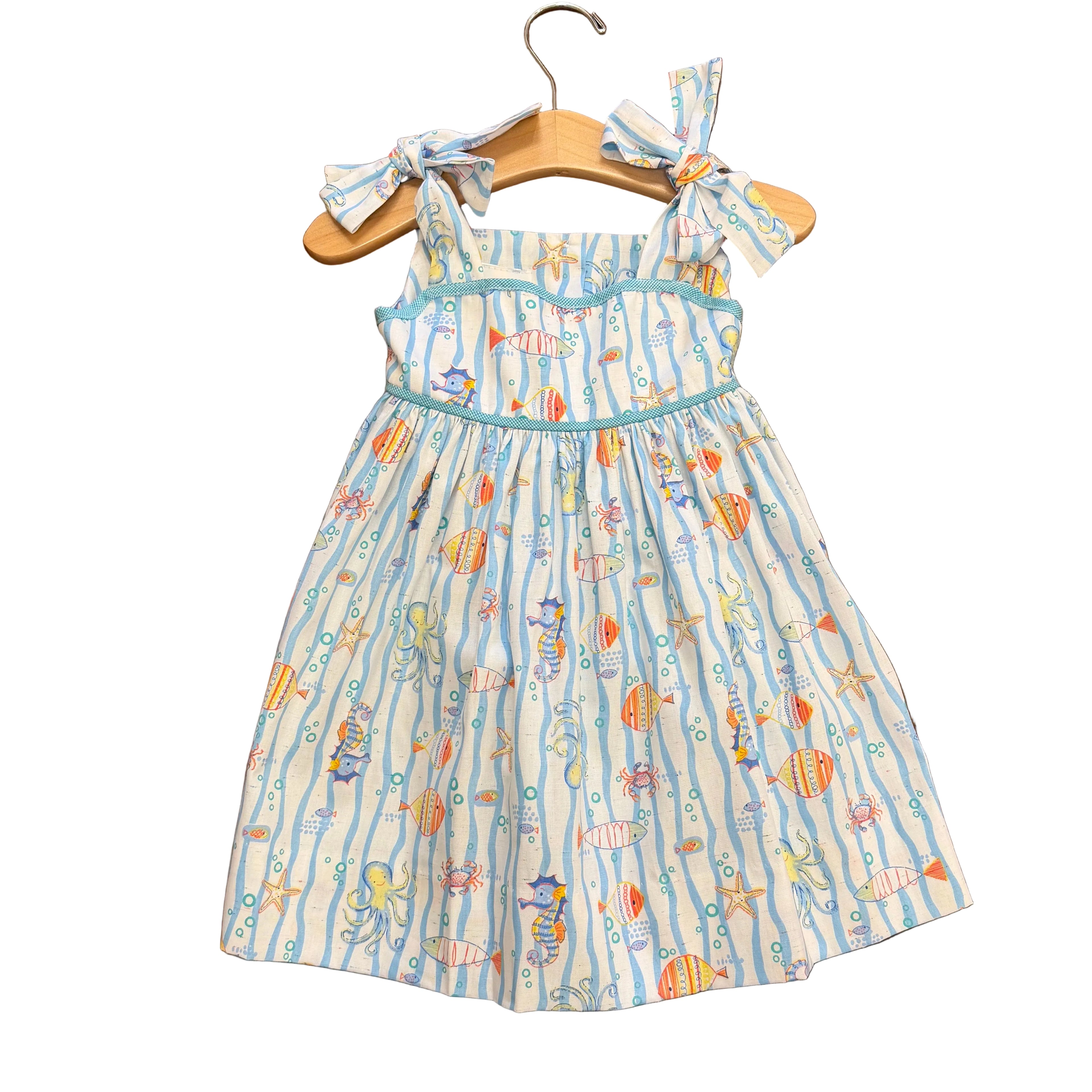 Julia Dress: Ocean Print