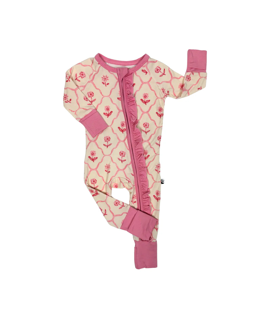 2-Way Zipper Romper: Blush &amp; Bloom