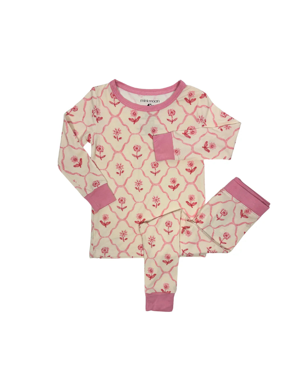 2-Piece Bamboo Pajamas: Blush &amp; Bloom