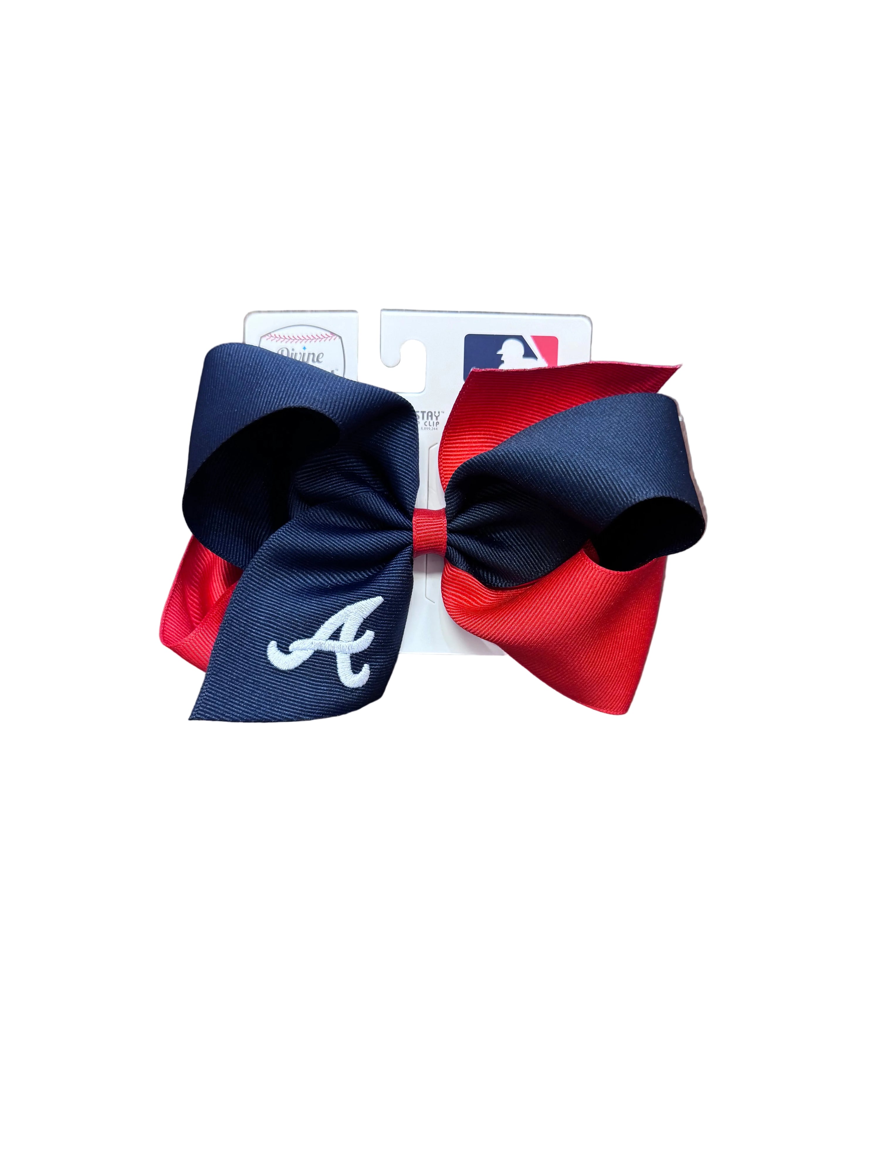 Atlanta Braves Embroidered Hair Bow