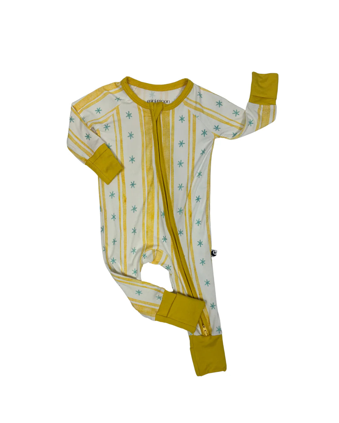 2-Way Zipper Romper: Starlight Stripe