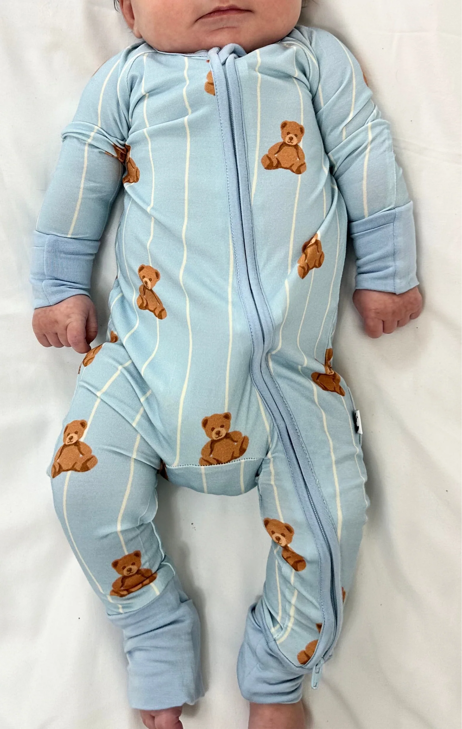 2-Way Zipper Romper: Cozy Cub