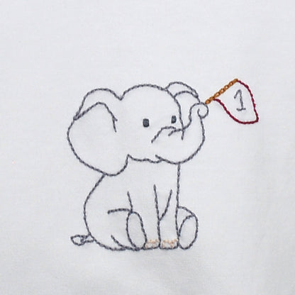 Elephant with Flag Crimson/Grey Boy Bubble