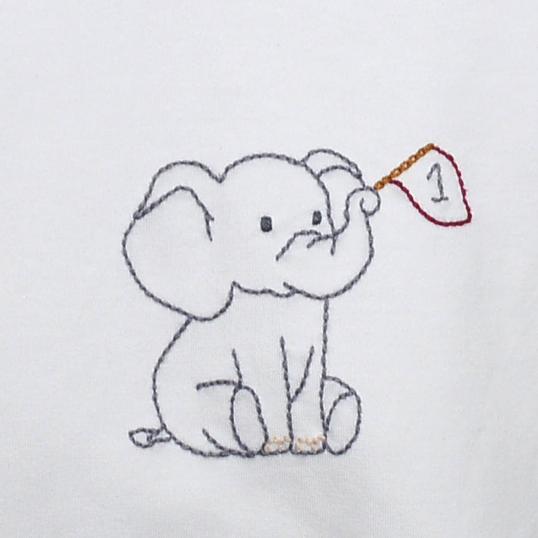 Elephant with Flag Crimson/Grey T-Shirt