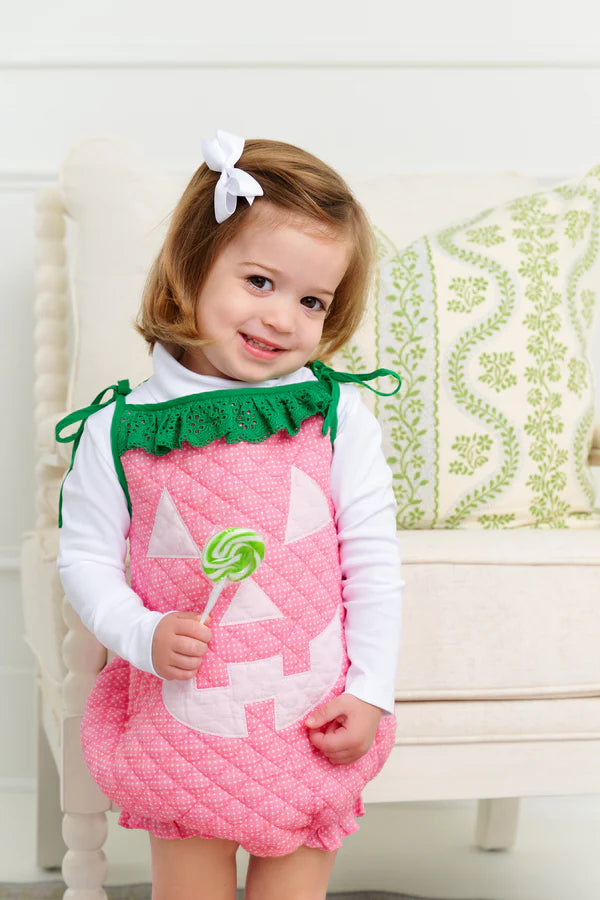Happy Halloween Costume: Hamptons Hot Pink Pumpkin (Toddler Girl Bubble)
