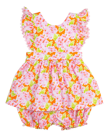 Pink Bunch of Flowers Penny Bloomer Set