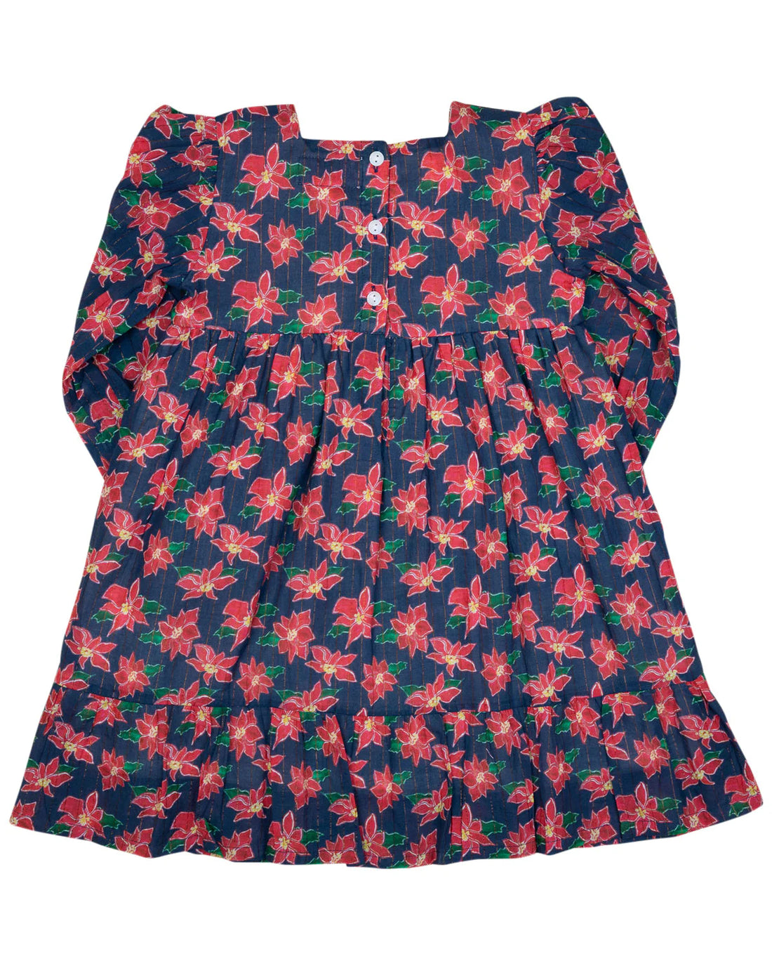 Poinsettia With Gold Lurex Dress