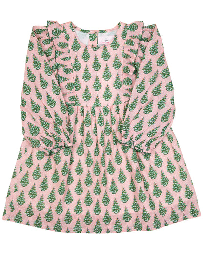 Vintage Ceramic Christmas Trees Dress