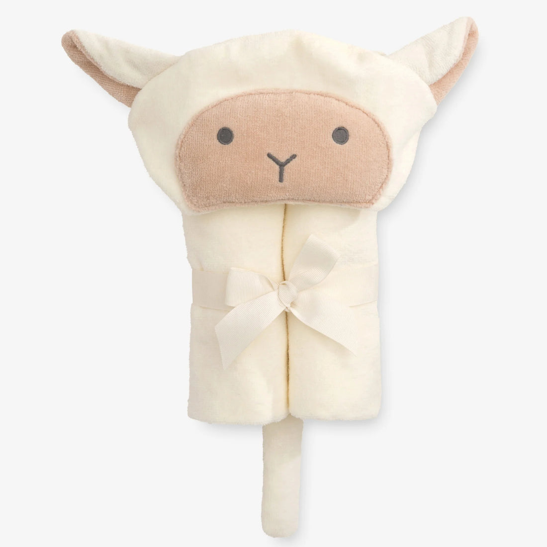 Hooded Baby Bath Wrap: Lambie