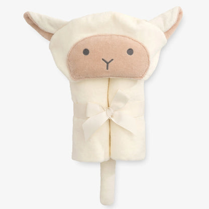 Hooded Baby Bath Wrap: Lambie