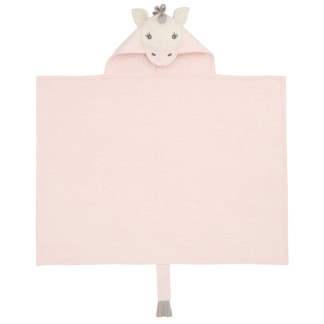 Hooded Baby Bath Wrap: Pink Unicorn