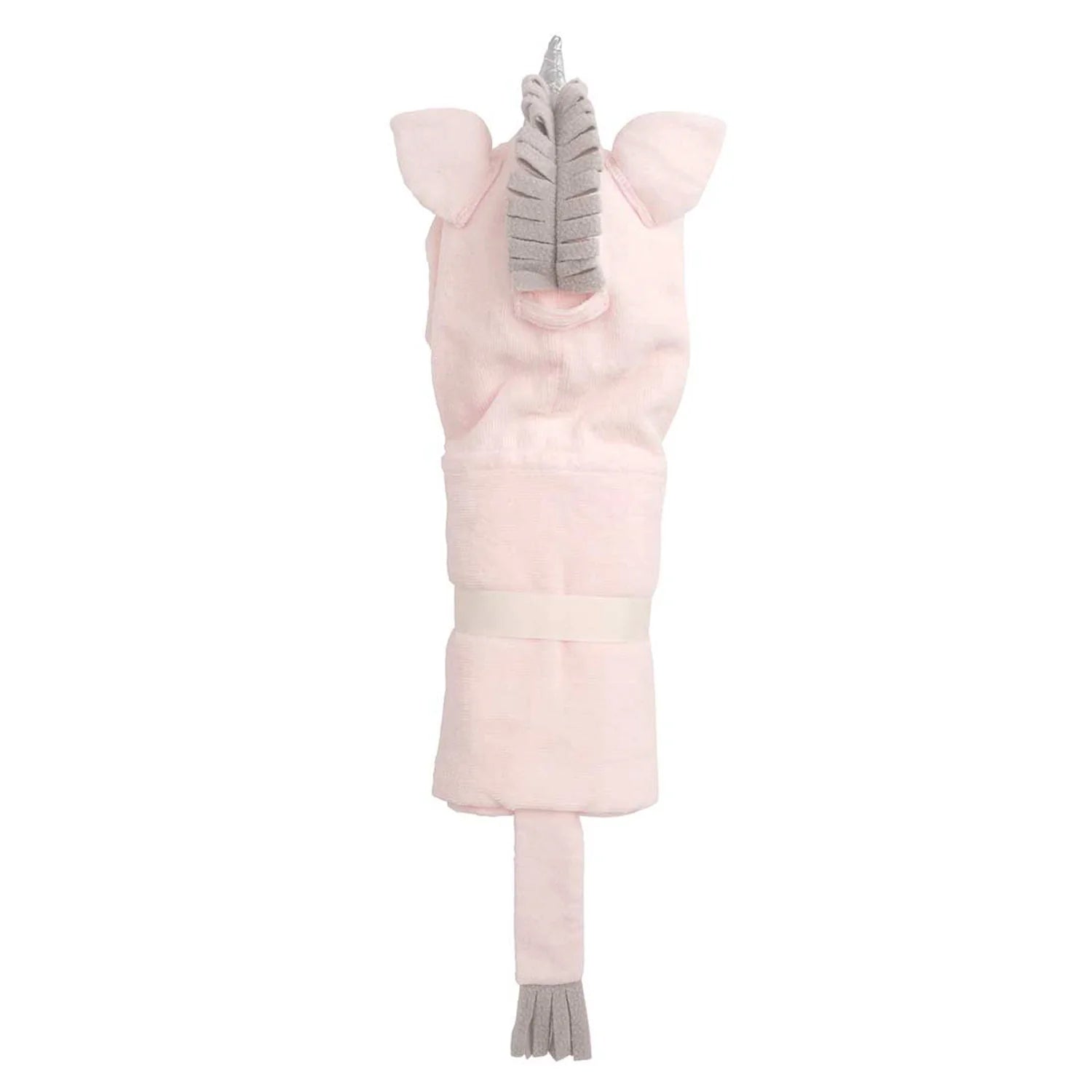 Hooded Baby Bath Wrap: Pink Unicorn