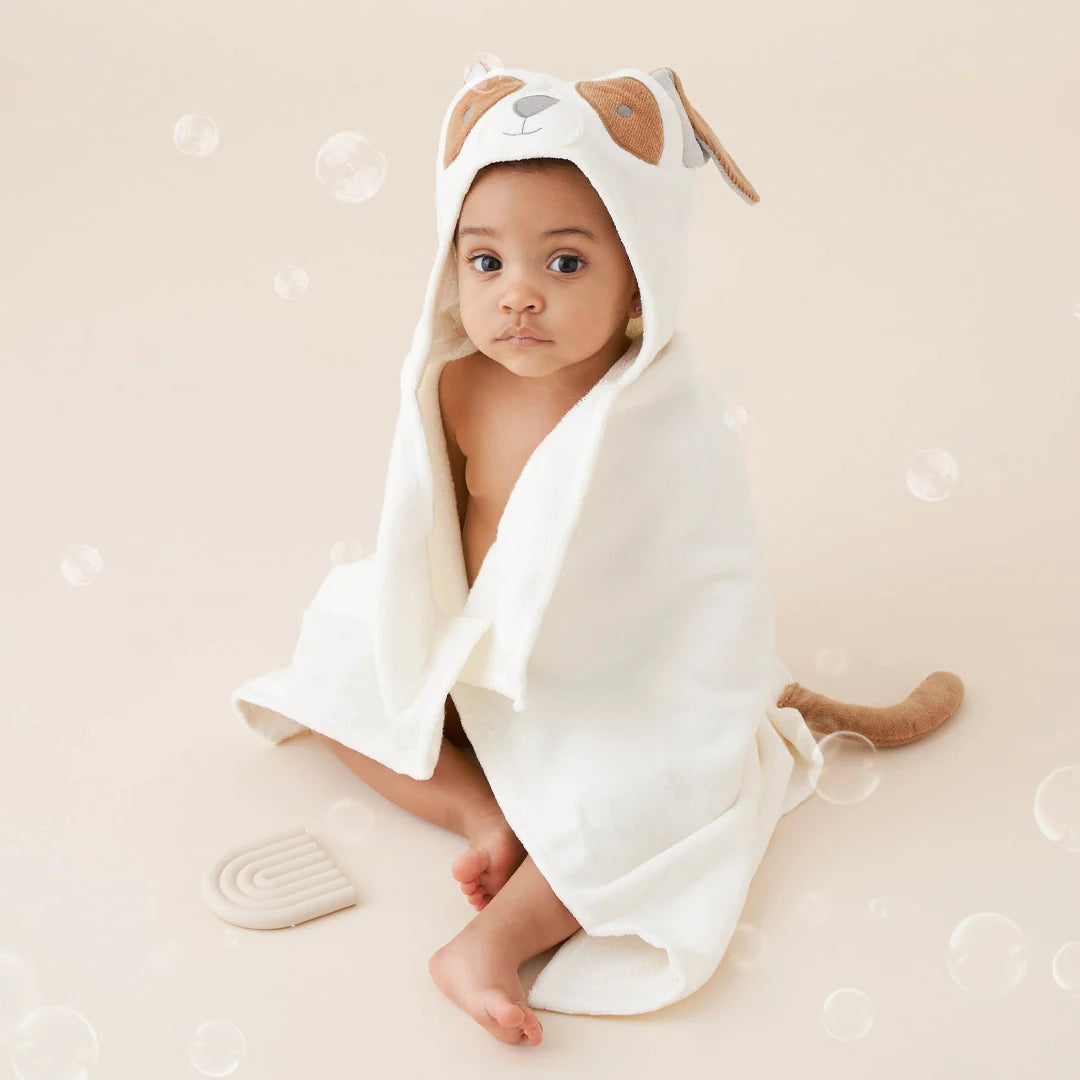 Hooded Baby Bath Wrap: Puppy