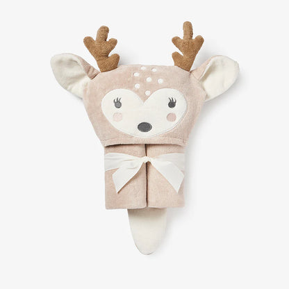 Hooded Baby Bath Wrap: Fawn