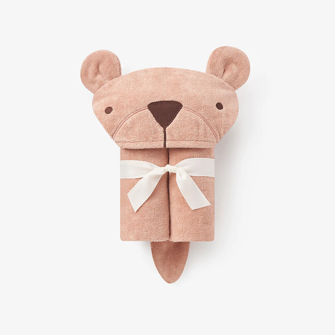 Hooded Baby Bath Wrap: Bear