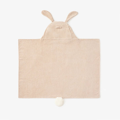 Hooded Baby Bath Wrap: Brown Bunny