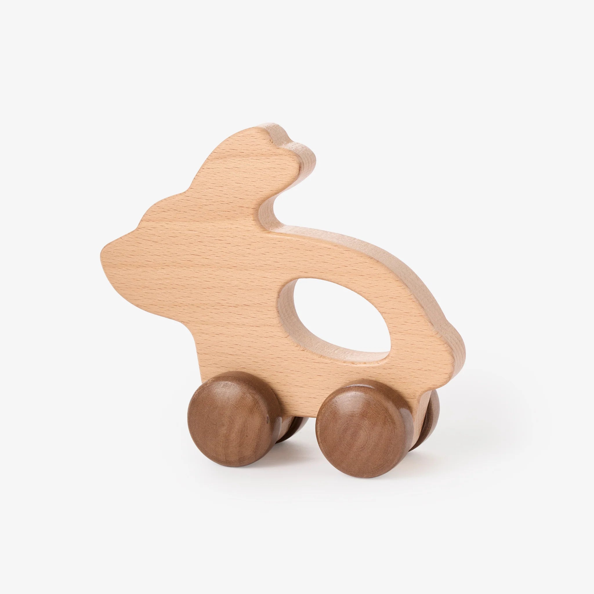 Wooden Push Toy: Bunny