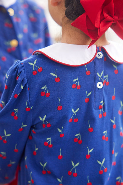 Evelyn Dress: Cherries Print