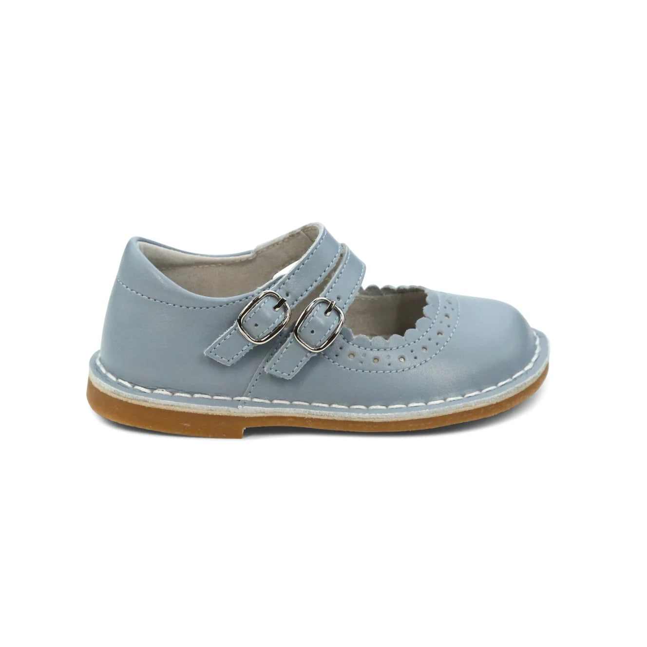 Tatiana Double Strap Mary Janes: Spring Blue