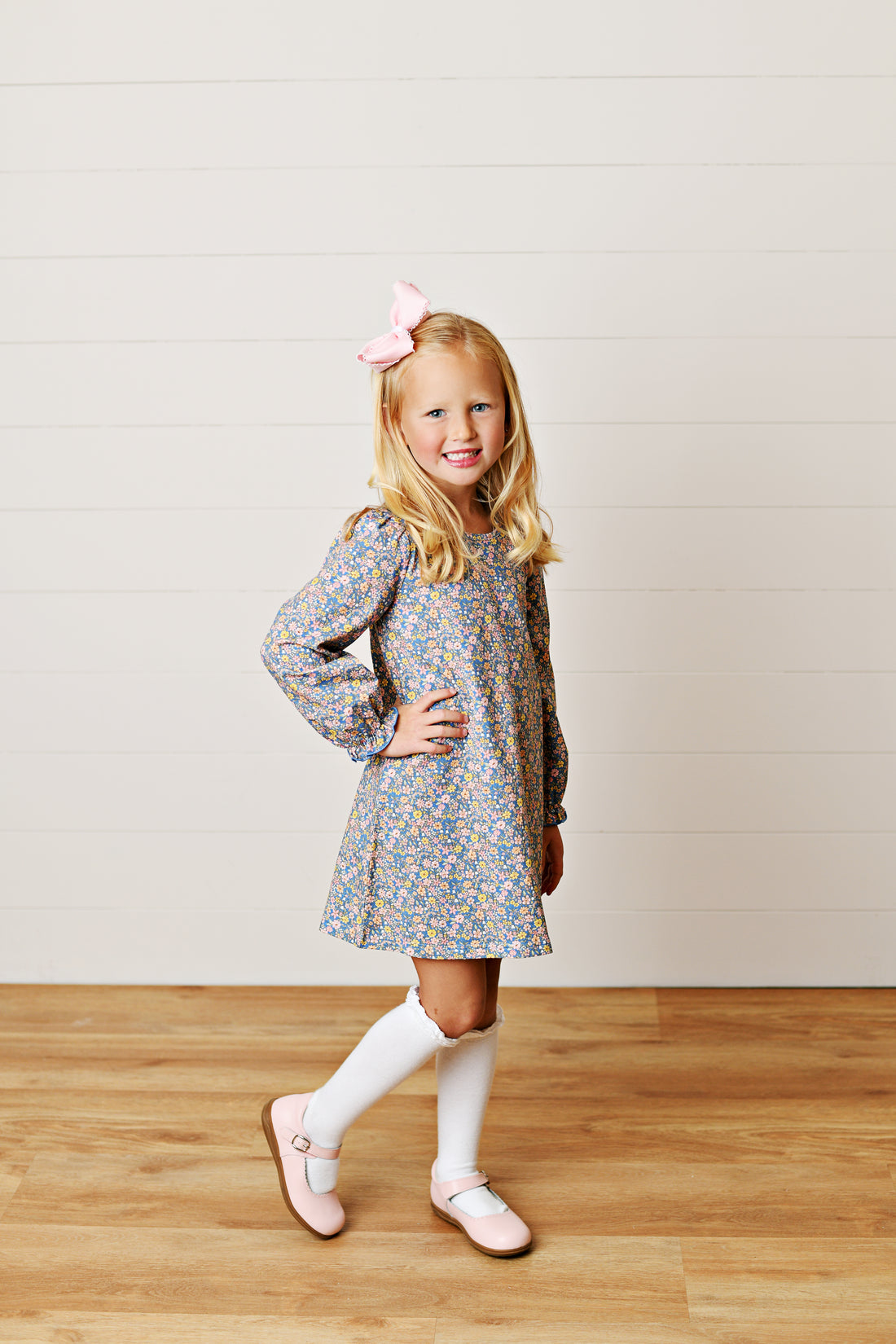 Fall Floral A-Line Dress