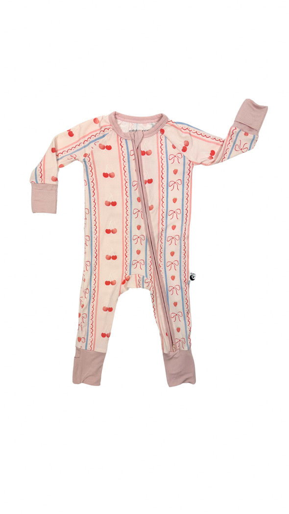 Sweet Caroline 2-Way Zipper Bamboo Romper