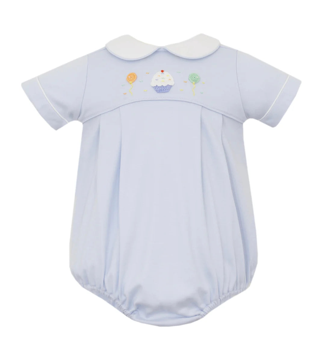 Cupcake Embroidered Boy Bubble