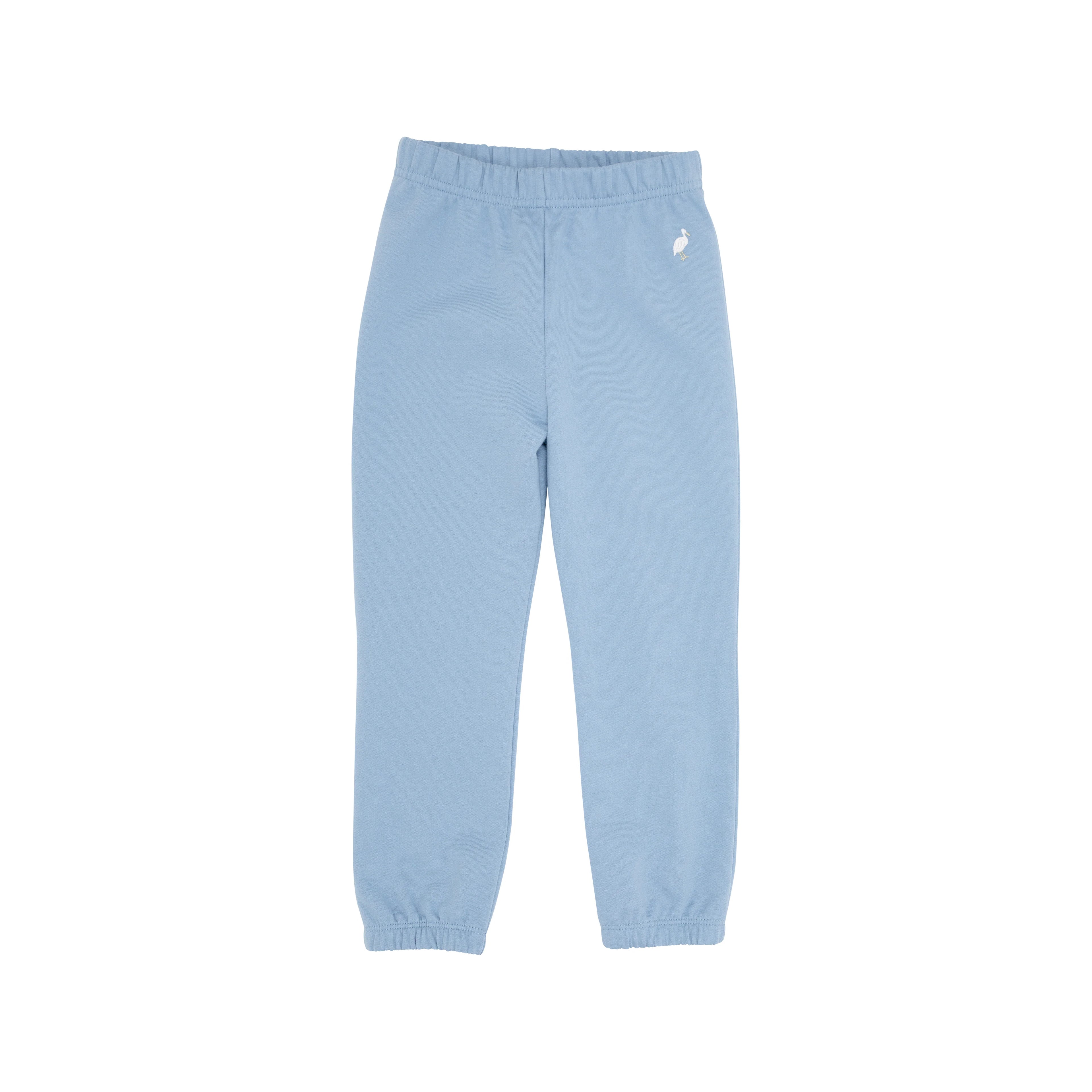 TBBC Pima Gates Sweeney Sweatpants: Barrington Blue with Multicolor Stork