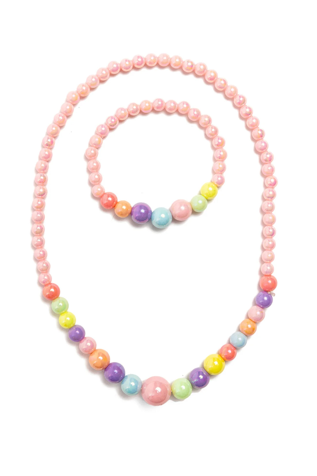 Pearly Pastel Necklace &amp; Bracelet Set