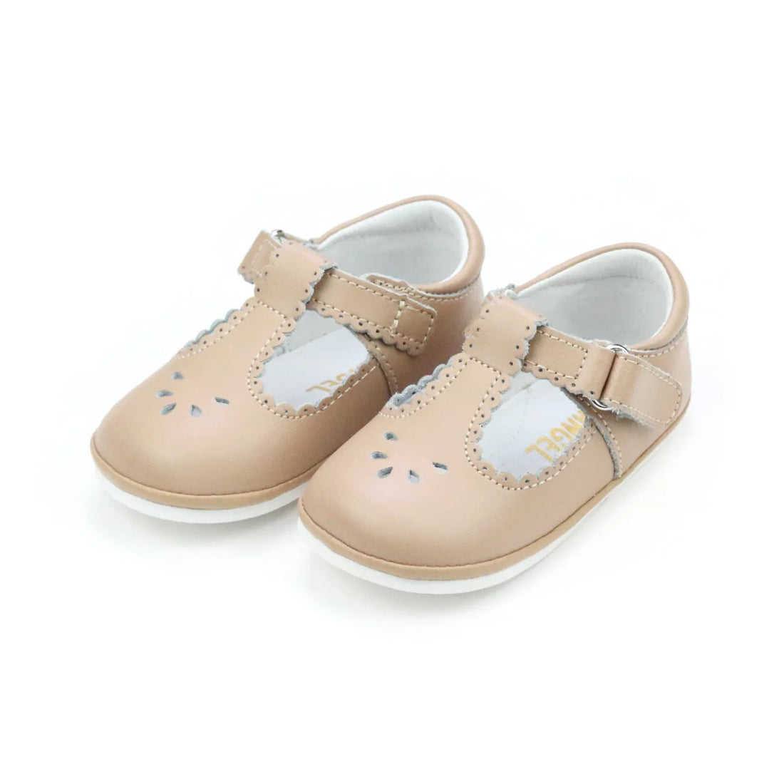 Dottie Scalloped Perforated Mary Jane: Latte