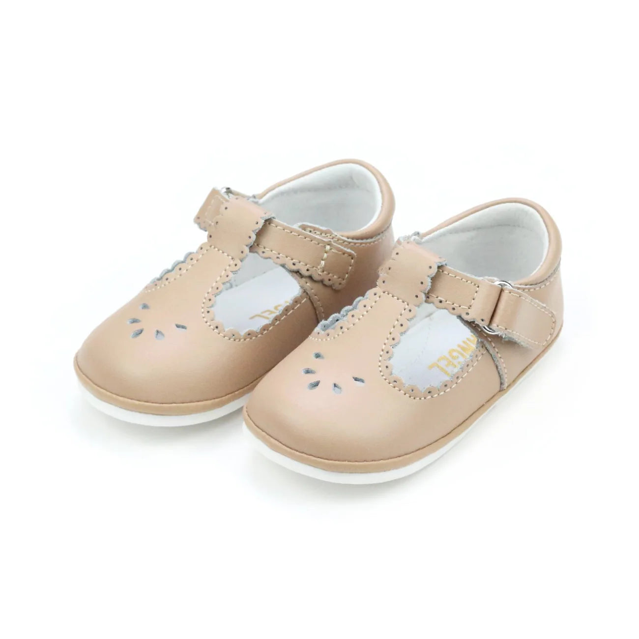 Dottie Scalloped Perforated Mary Jane: Latte