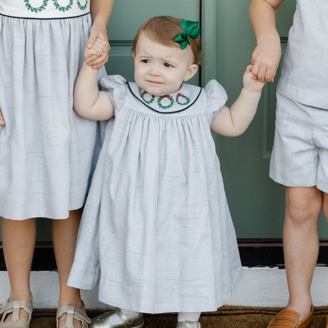 Laurel Wreath Embroidered Float Dress