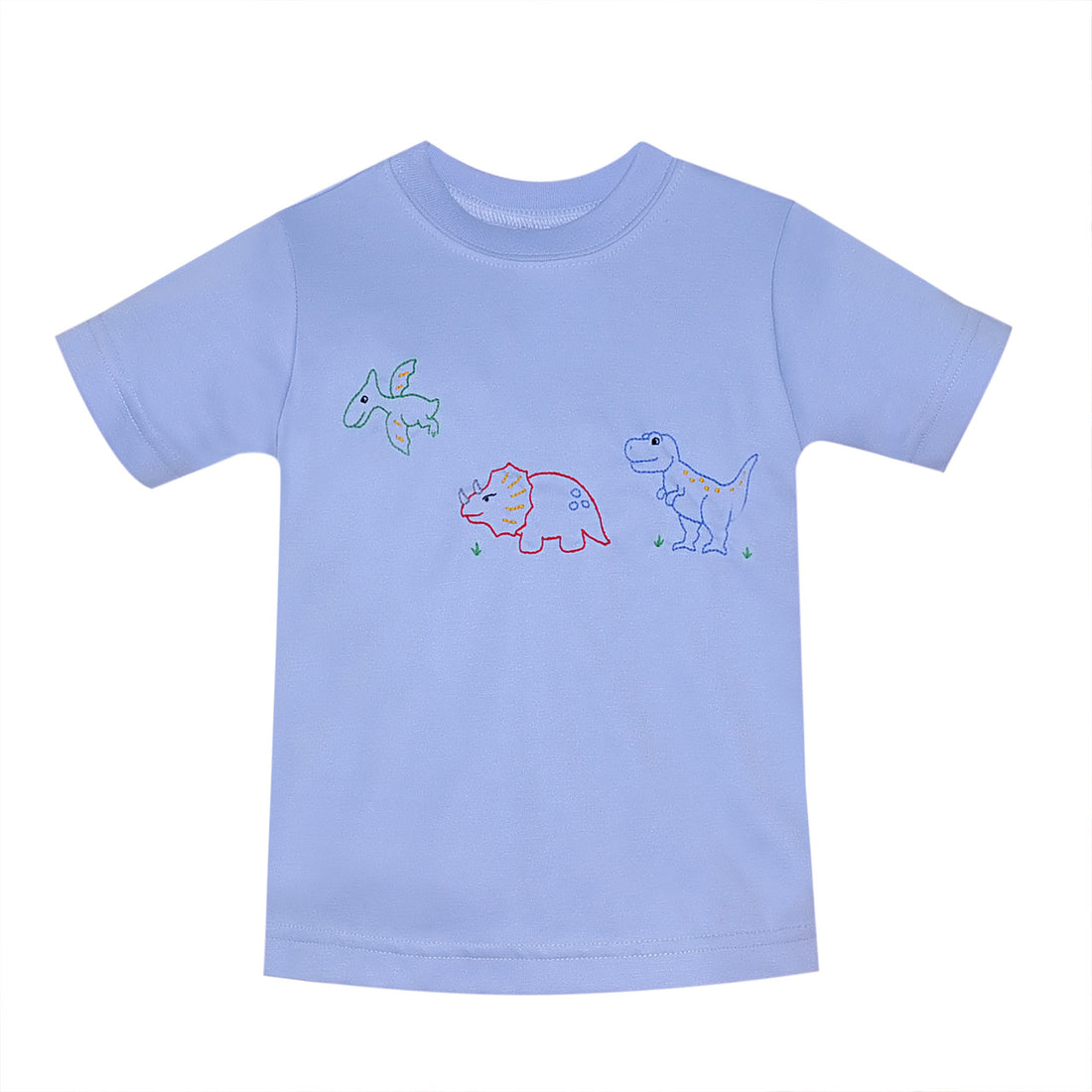 Blue Houston T-Shirt: Dinosaurs