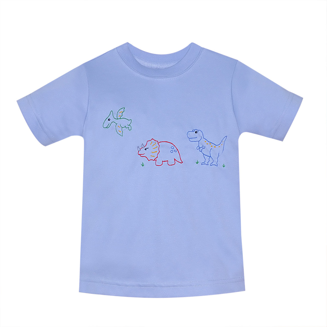 Blue Houston T-Shirt: Dinosaurs