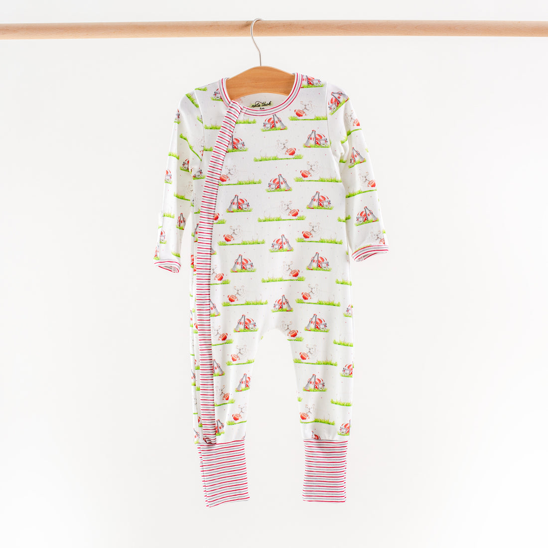 Mascot Mania Organic Cotton Zipper Pajama: Georgia