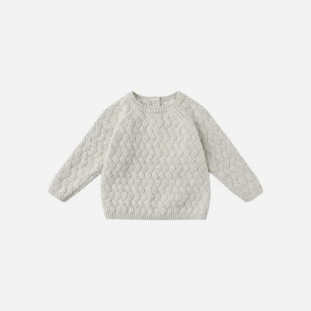 Knit Sweater: Heathered Blue