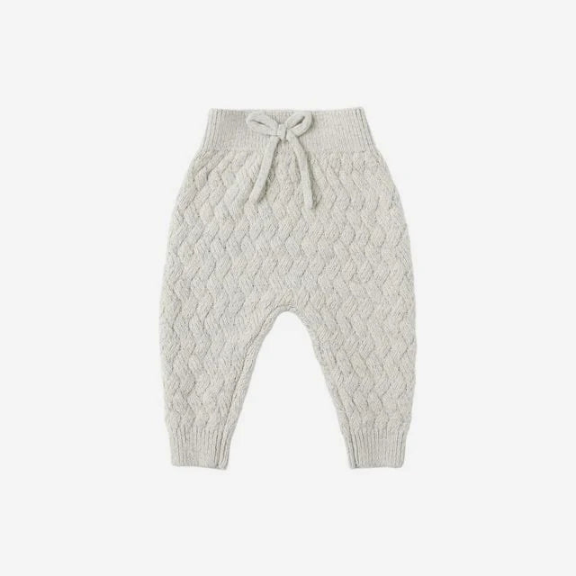 Knit Pants: Heathered Blue