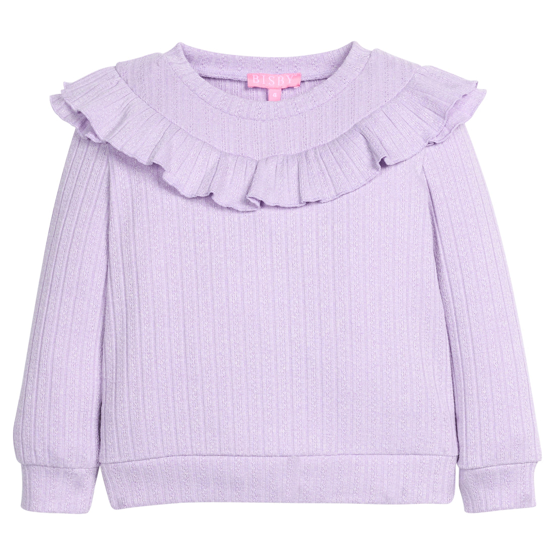 Jody Top: Lilac Cableknit