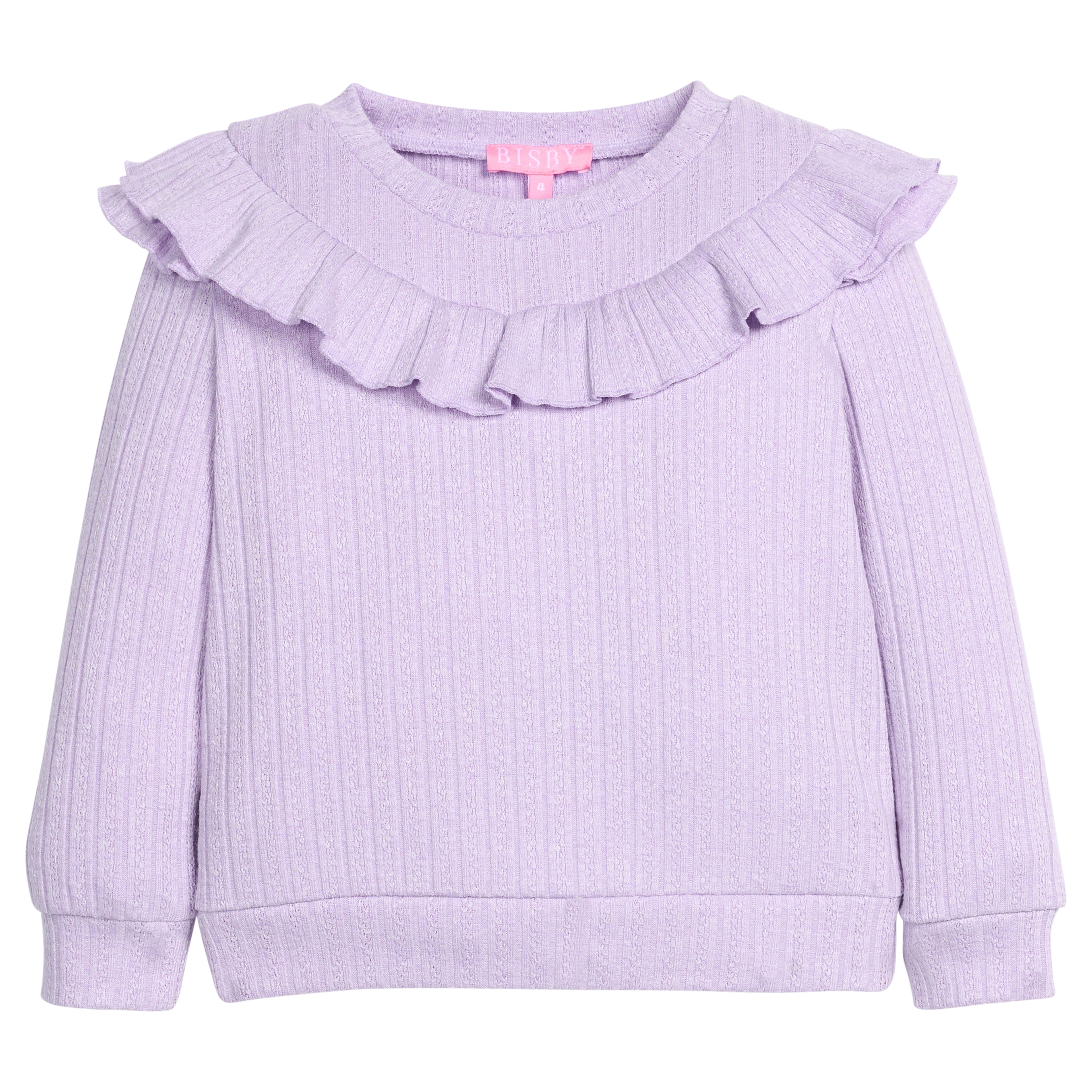 Jody Top: Lilac Cableknit