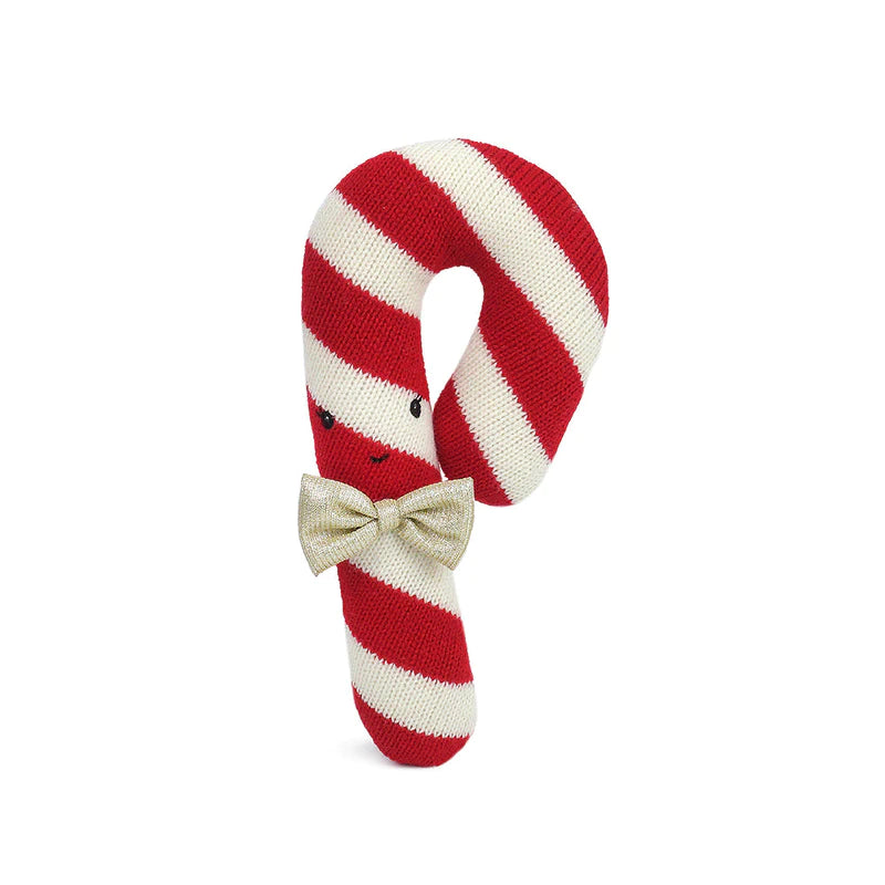 MonAmi Candy Cane Knit Toy - Red