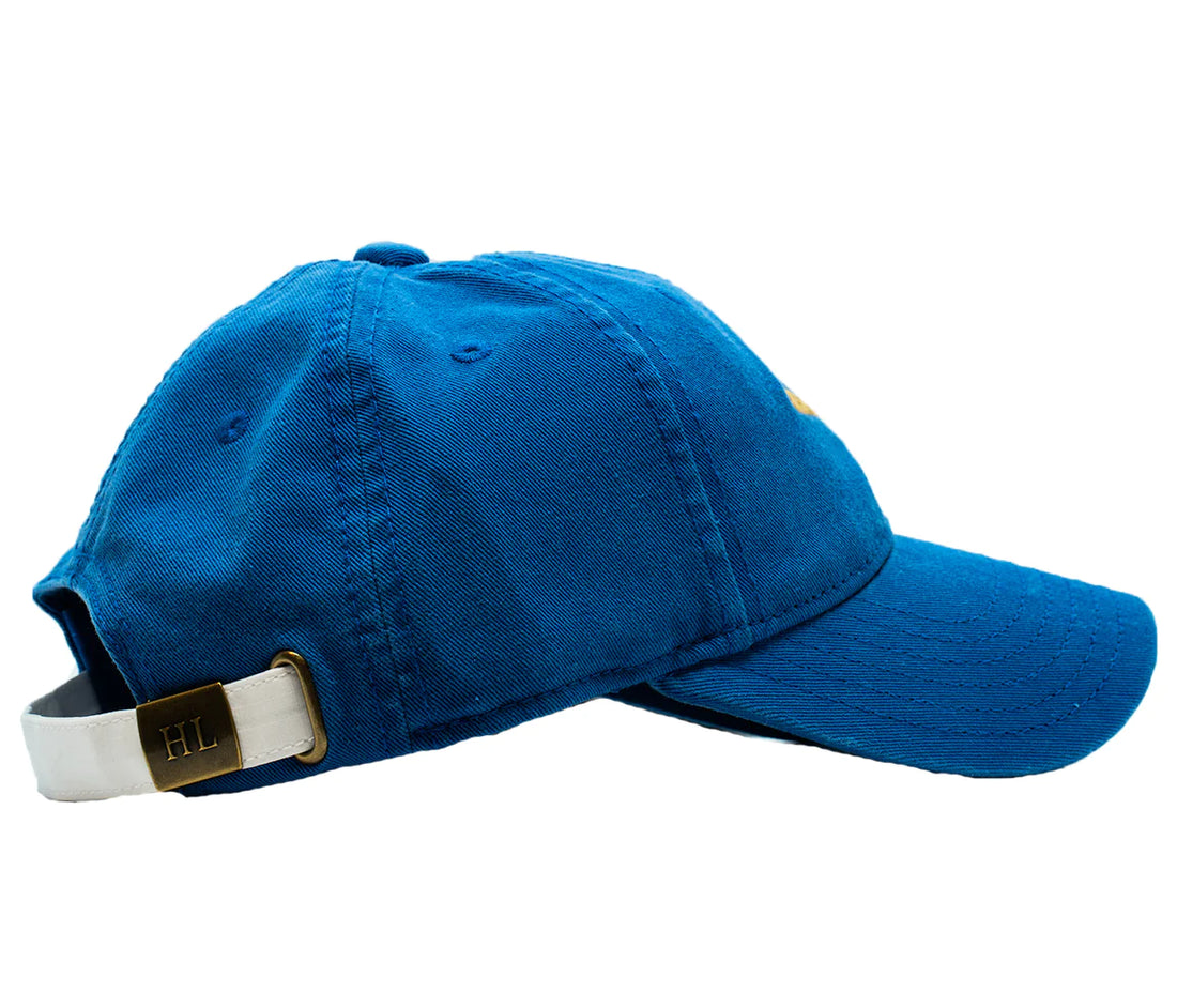 Harding Lane Baseball Hat: Cobalt with Baseball &amp; Bat