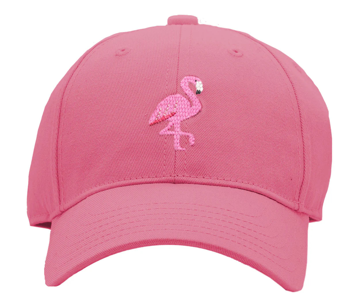 Harding Lane Baseball Cap: Bright Pink with Flamingo