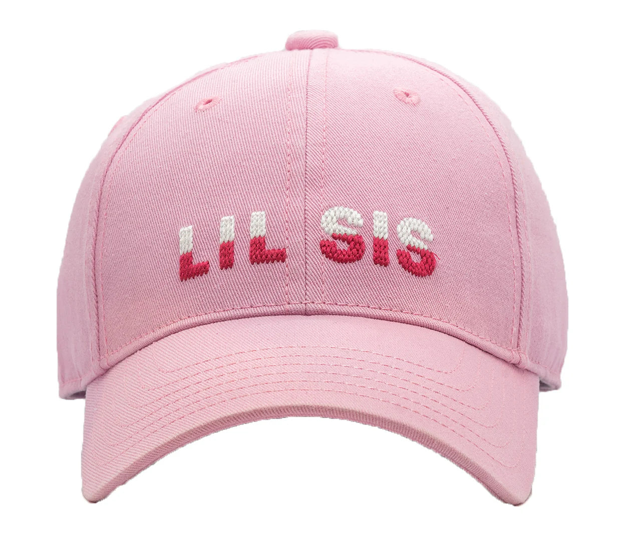 Harding Lane Baseball Cap: Light Pink with Lil Sis