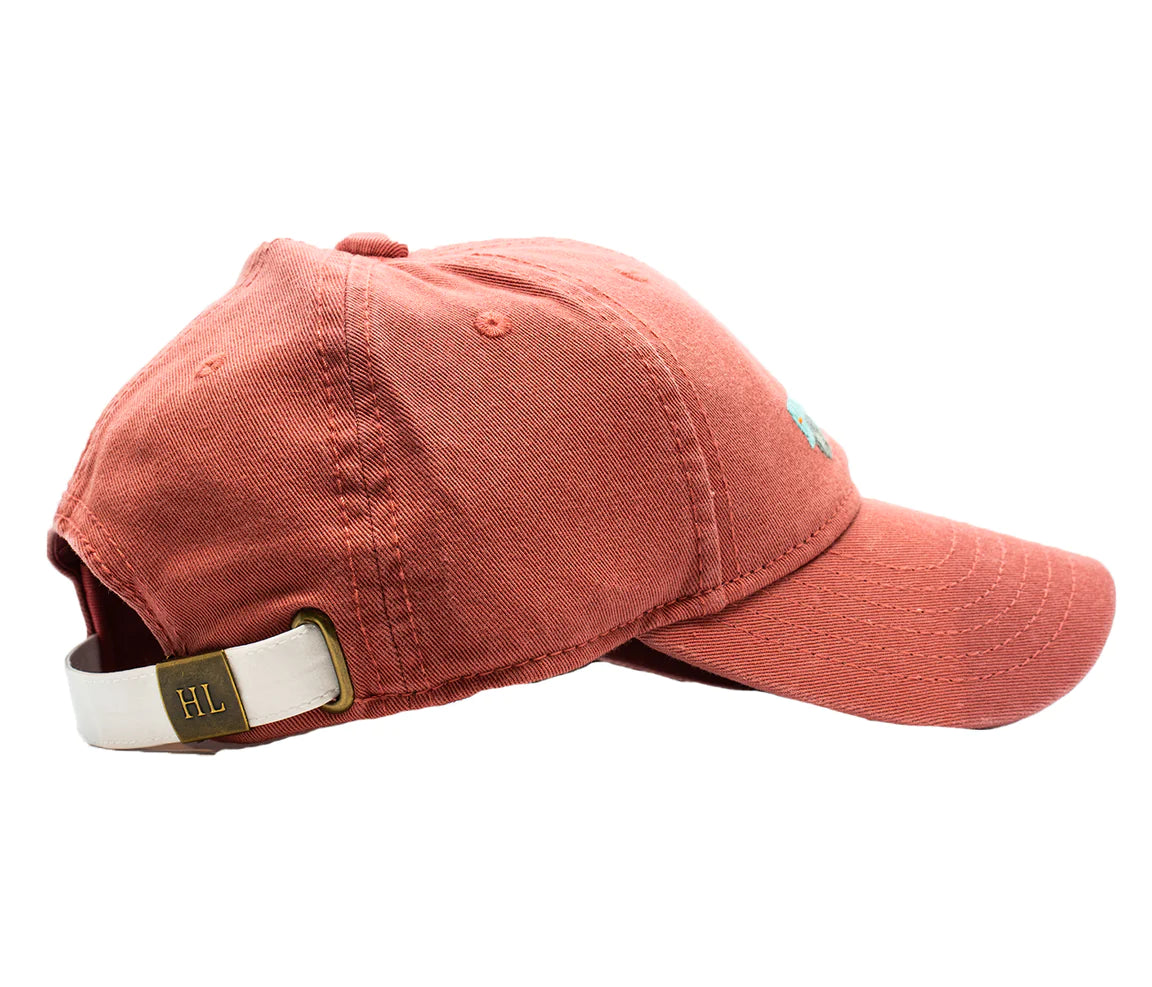 Harding Lane Baseball Hat: New England Red with Pickup Truck