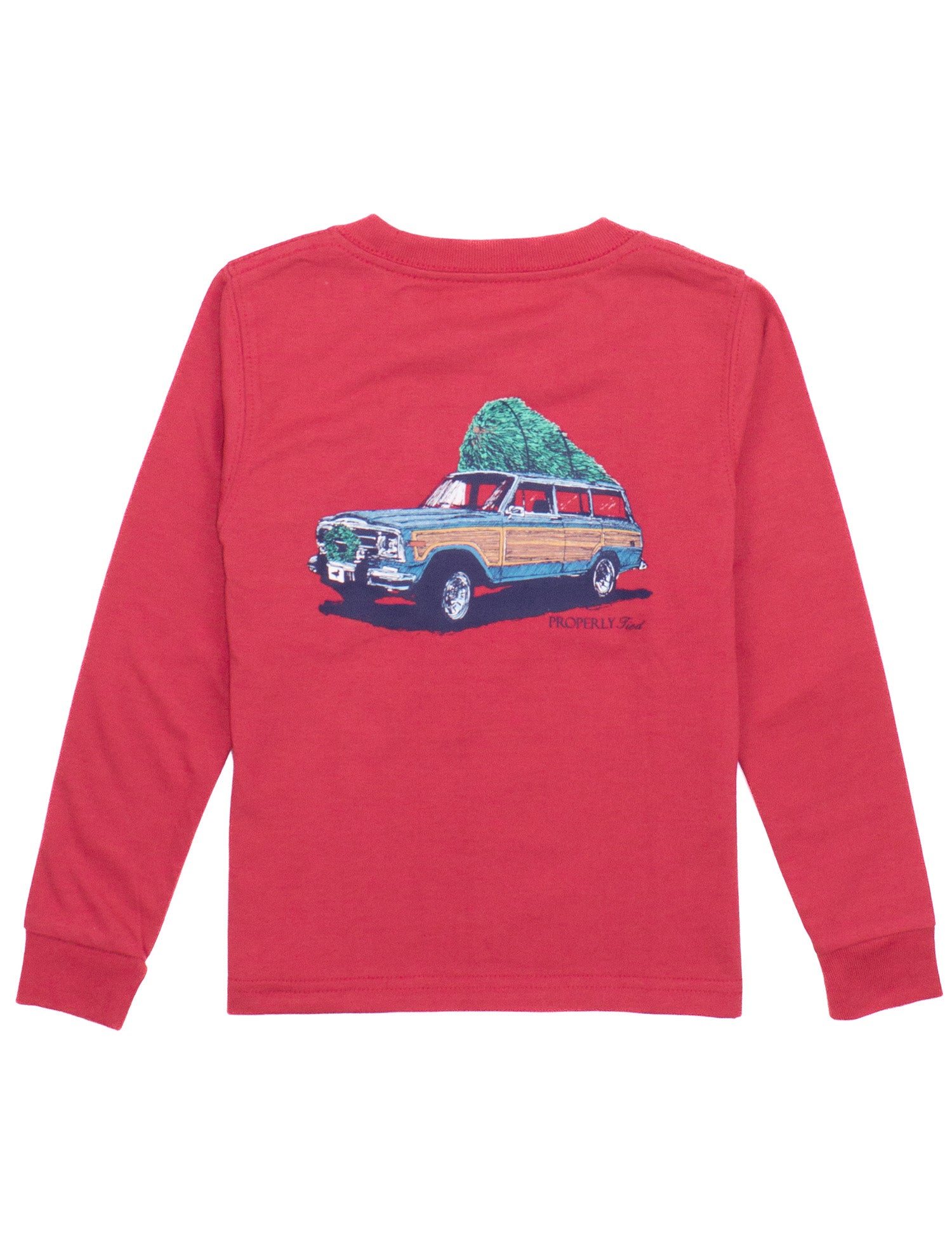 Properly Tied Boys Holiday Run LS Graphic T-Shirt