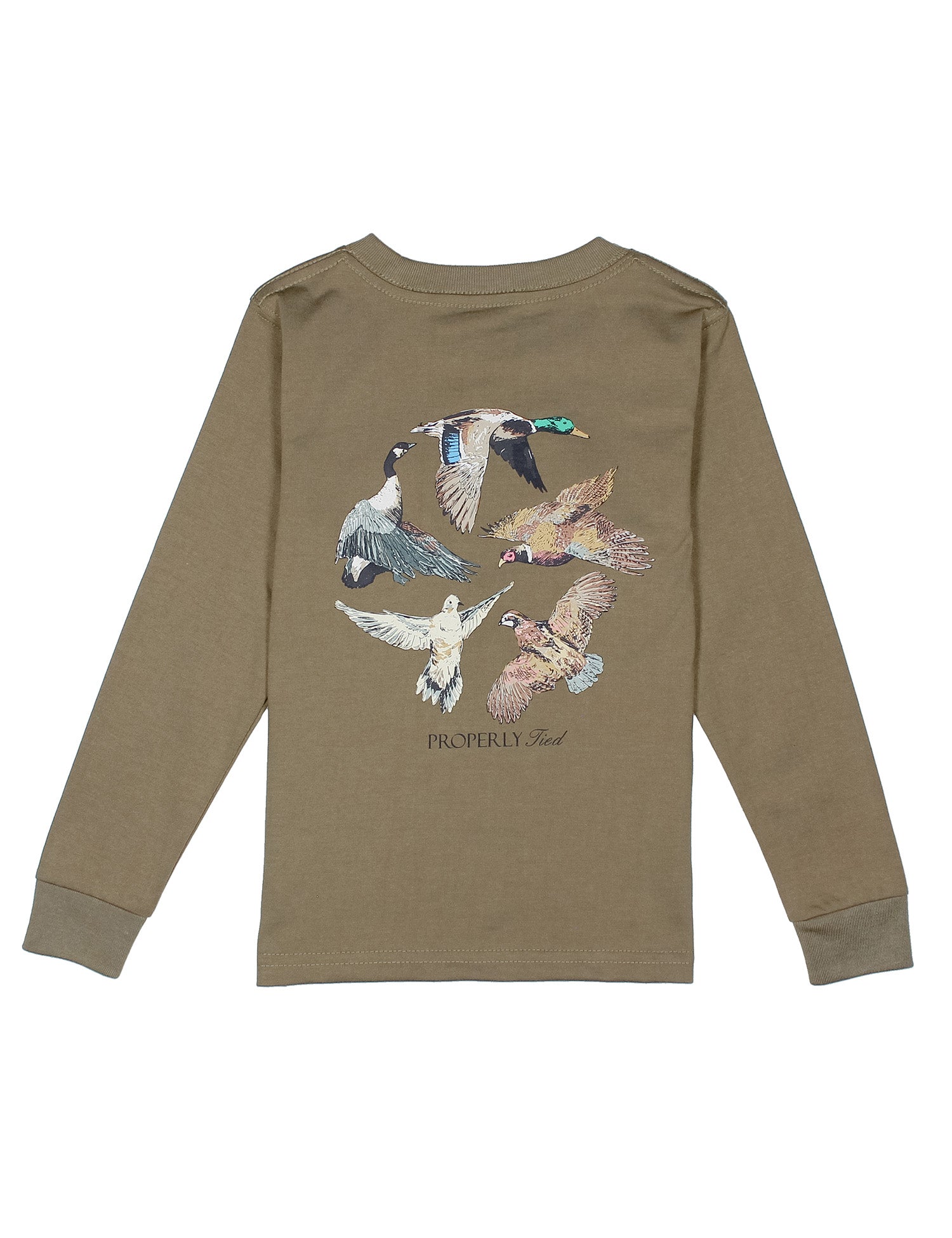 Flock LS Graphic Tee: Tan