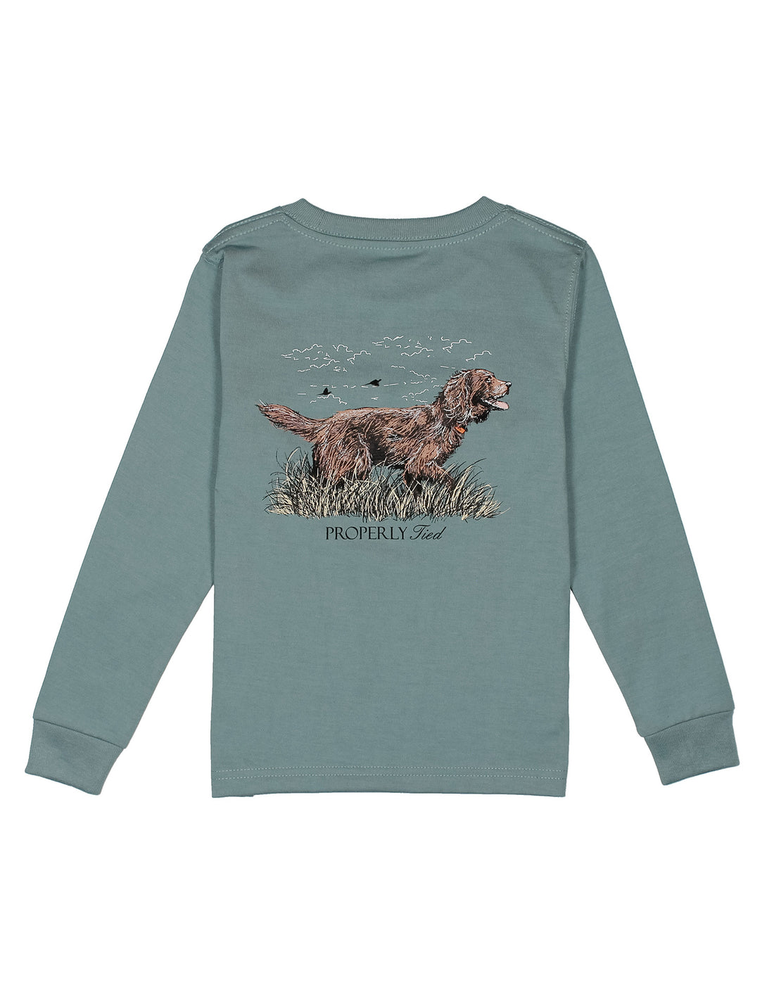 Boykin Graphic Tee: Steel Blue