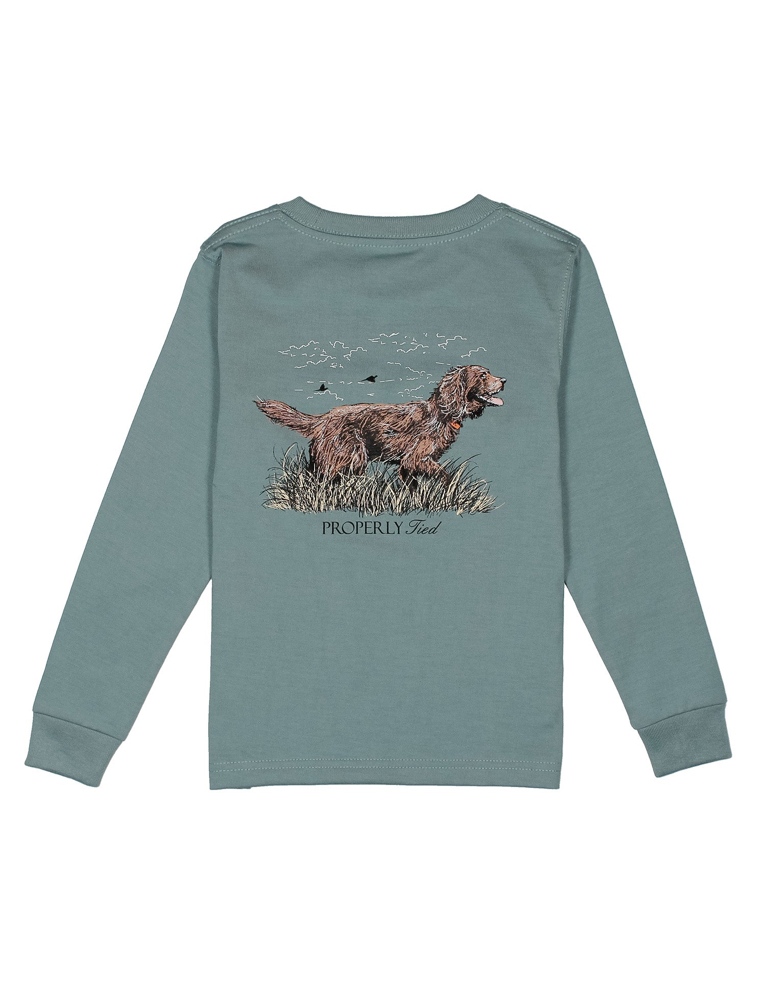 Boykin Graphic Tee: Steel Blue